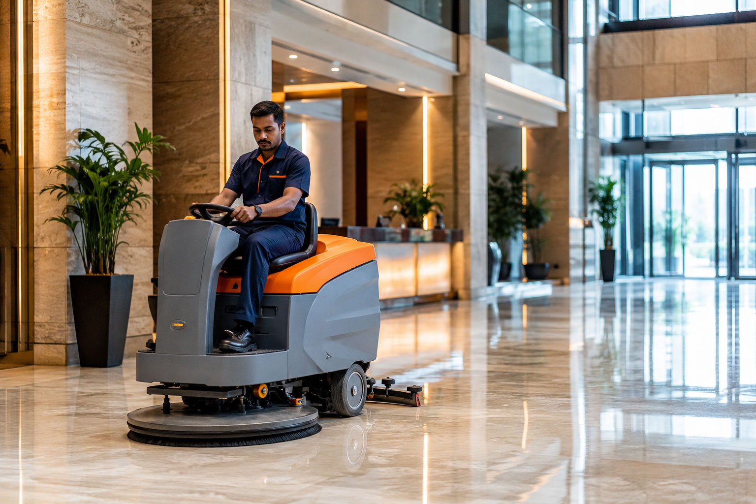 Floor Cleaning & Polishing