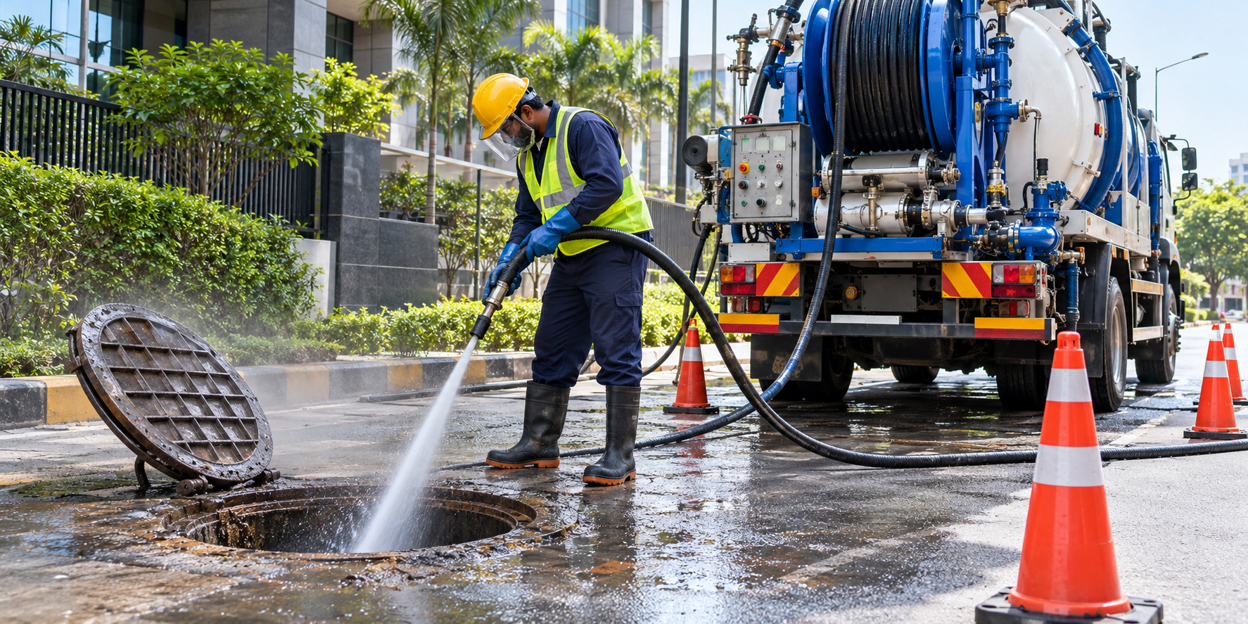 Industrial high pressure cleaning equipment