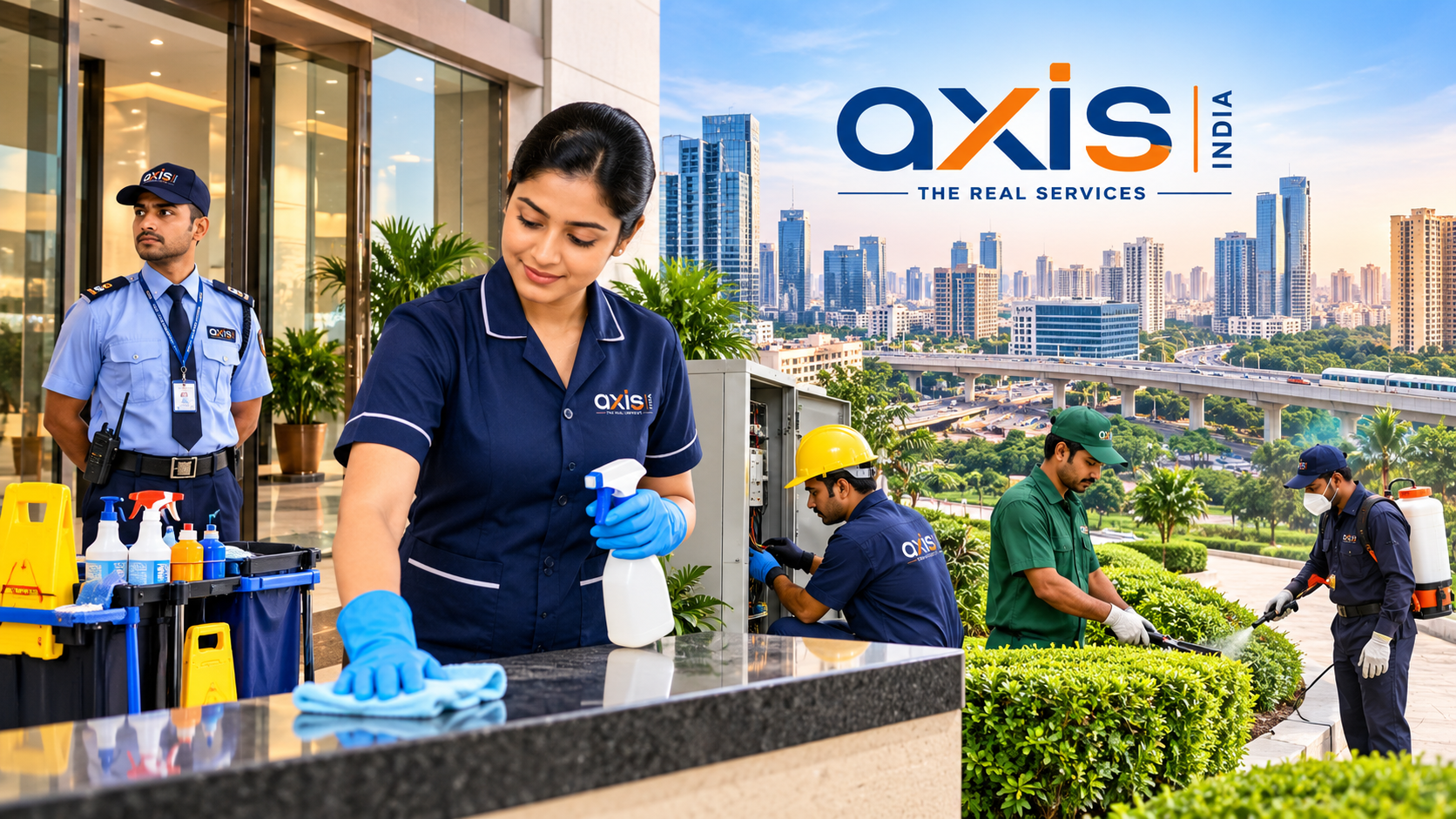 Best Facility Management Company in North India – Axis India The Real Services