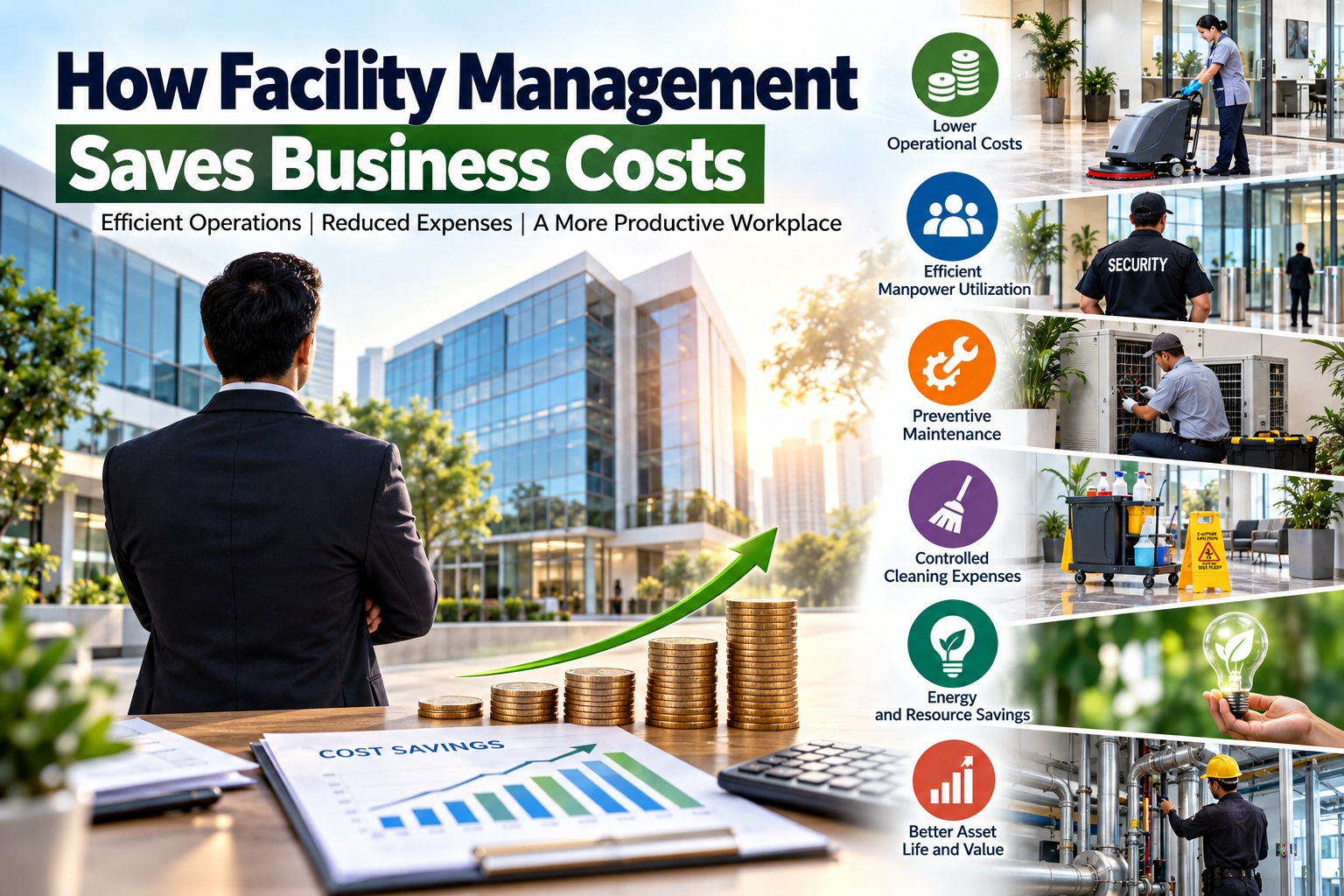 How facility management saves business costs through efficient maintenance and resource management